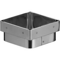 Форма кондитерская «Квадр.саварин»;сталь нерж.;,L=7,B=7см;металлич.