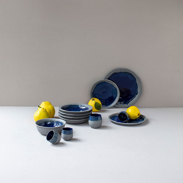 Тарелка глубокая «Нау»;керамика;350мл;D=210,H=38мм;синий