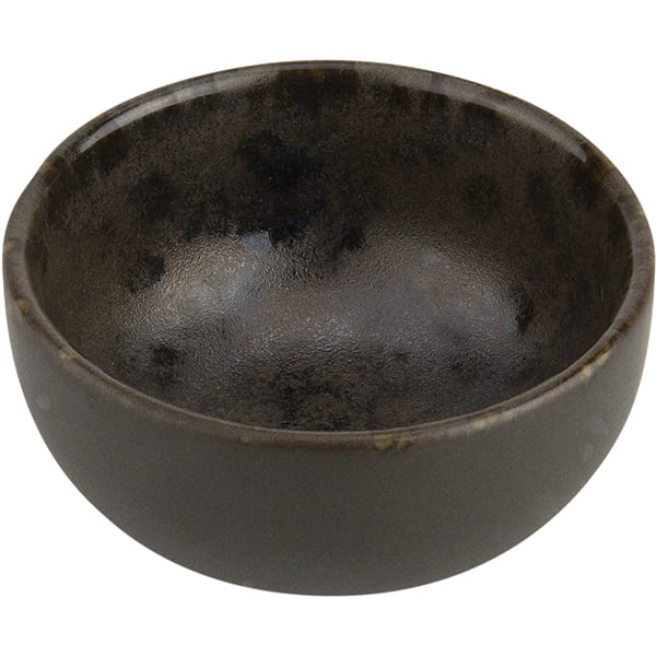 Емкость для закусок «Фобос»;керамика;250мл;D=95,H=60мм;коричнев.