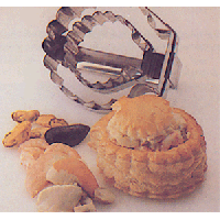 Резак кондитерский «Двойная раковина»;сталь нерж.;,L=12,5,B=12см