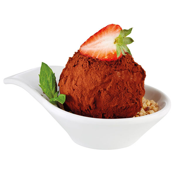 Салатник для комплимента;пластик;60мл;,H=30,L=115,B=75мм;белый