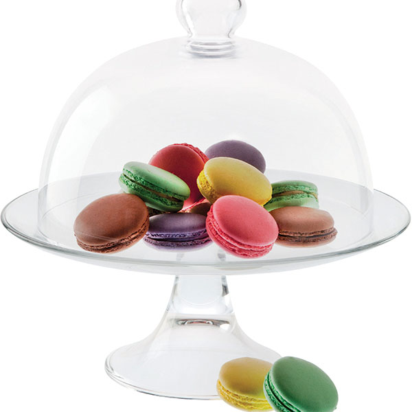 Крышка для подставки для торта «Сан Марко»;стекло;D=27,5,H=20,5см;прозр.