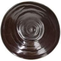 Тарелка глубокая «Органика Бронз»;1,18л;D=24,H=7см;коричнев.