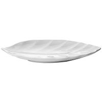 Блюдо «Кунстверк» лист;фарфор;,H=21,L=252,B=182мм;белый