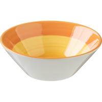 Салатник «Фридом Еллоу»;фарфор;305мл;D=13,5см;белый,желт.