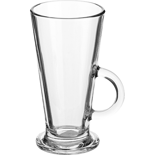 Бокал для горячих напитков «Айриш Кофе»;стекло;280мл;D=77,H=150,L=95мм;прозр. Бокал для горячих напитков «Айриш Кофе»;стекло;280мл;D=77,H=150,L=95мм;прозр.
