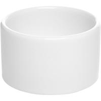 Горчичница б/ крышки «Монако Вайт»;фарфор;D=54,H=33мм;белый