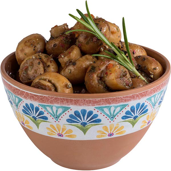 Салатник «Арабеск»;пластик;200мл;D=10,H=6см;голуб.,коричнев.