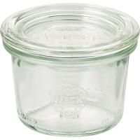 Стакан для подачи с крышкой набор[12шт];стекло;80мл;D=60,H=55мм