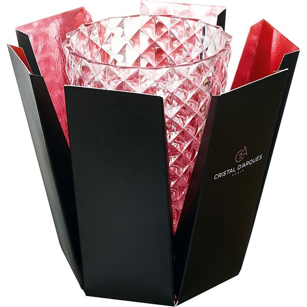 Ваза для цветов «Миф»;хр.стекло;,H=27см