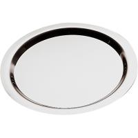 Поднос круглый «Файнес»;сталь нерж.;D=38см;серебрист.