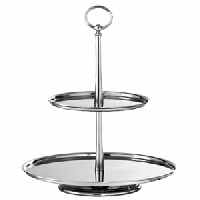 Этажерка 2-х ярусная д/конд.изд. «Элит»;сталь нерж.;,H=32,5см