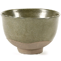 Салатник «Мерси» №2;керамика;D=12,5см;зелен.