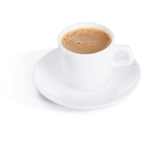 Блюдце «Ресторан»;стекло;D=150,H=18мм;белый