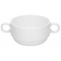 Чашка бульонная «Шик»;фарфор;320мл;D=105,H=60мм;белый