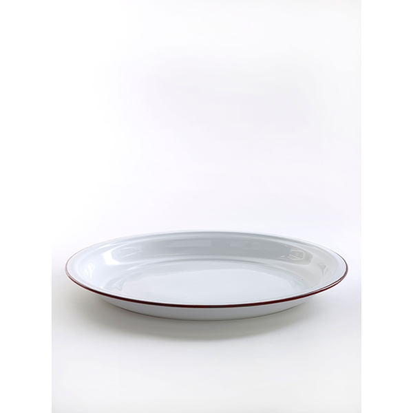 Блюдо;эмалиров.сталь;D=400,H=35мм;белый