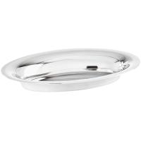 Блюдо сервировочное «Элит» для хлеба овальное;сталь нерж.;,L=24,B=15см;серебрист.