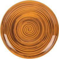 Тарелка мелкая;керамика;D=22,H=2см;желт.