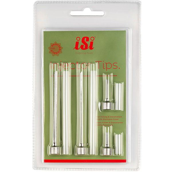 Игла-насадка д/сиф.д/слив. 4шт.;сталь,пластик;,L=23,8,B=12,7см;металлич.,белый