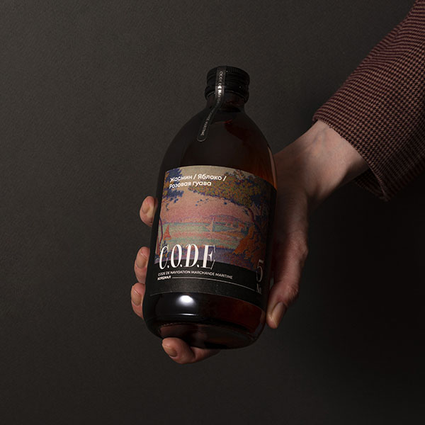 Кордиал «Жасмин / Яблоко / Розовая Гуава» C.O.D.E;стекло;0,5л;D=7,H=18см