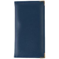 Папка для счетов;кожезам.;,L=22,B=12см;синий