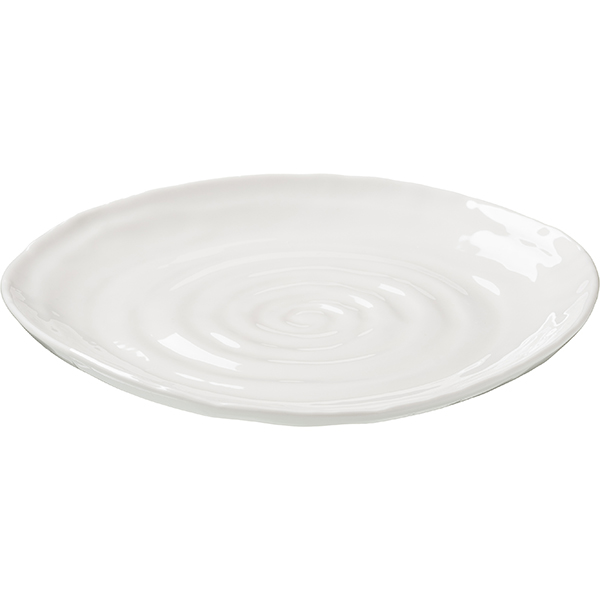 Тарелка «Милк»;фарфор;D=27см;белый