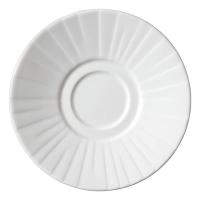 Блюдце «Алина»;фарфор;D=15,2см;белый