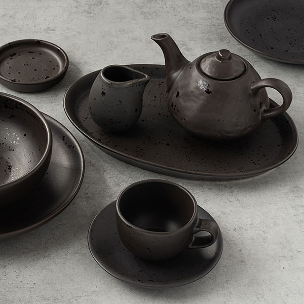 Чайник заварочный «Оникс» фактурный;керамика;0,6л;,H=11,L=13см;черный Чайник заварочный «Оникс» фактурный;керамика;0,6л;,H=11,L=13см;черный