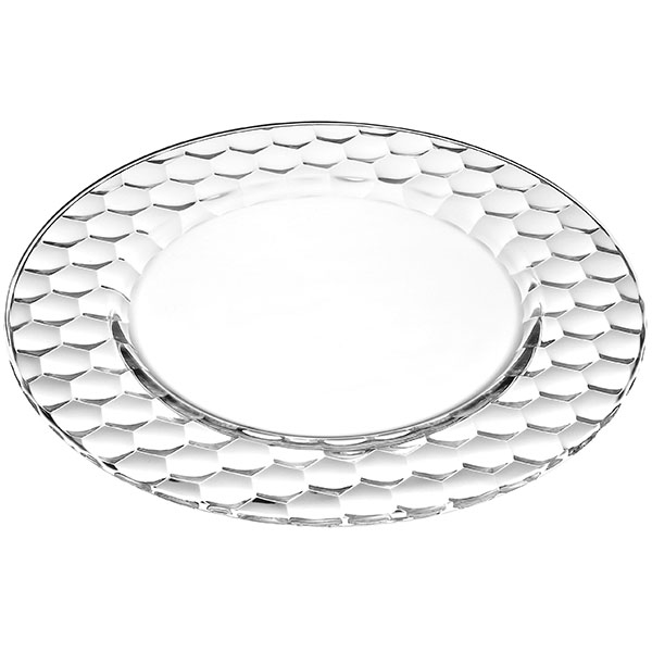 Тарелка «Хани»;стекло;D=32см;прозр.