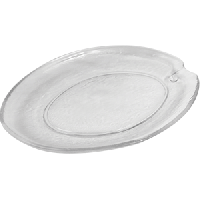 Блюдо сервировочное «Клиа»;,L=31,B=19см;прозр.