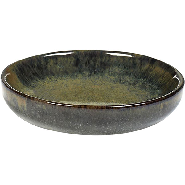 Блюдце «Серфис» для масла;керамика;D=9,H=2см;сизый