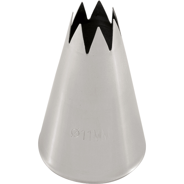 Насадка кондитерская «Открытая звезда» (7 зубцов);сталь нерж.;D=30/11,H=50мм;стальной