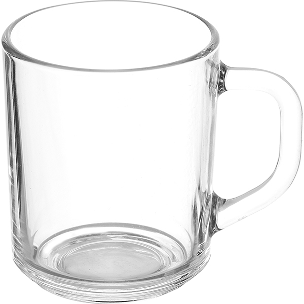 Кружка;стекло;250мл;D=75,H=90,L=100мм;прозр.