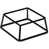 Подставка д/фуршетн.блюд;металл;,H=8,L=18,B=18см;черный