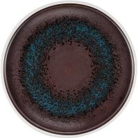 Блюдо «Эстиа»;фарфор;D=285,H=20мм;синий,коричнев.