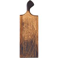 Доска для подачи прямоугольная с ручкой;дуб;,H=25,L=300/400,B=130мм