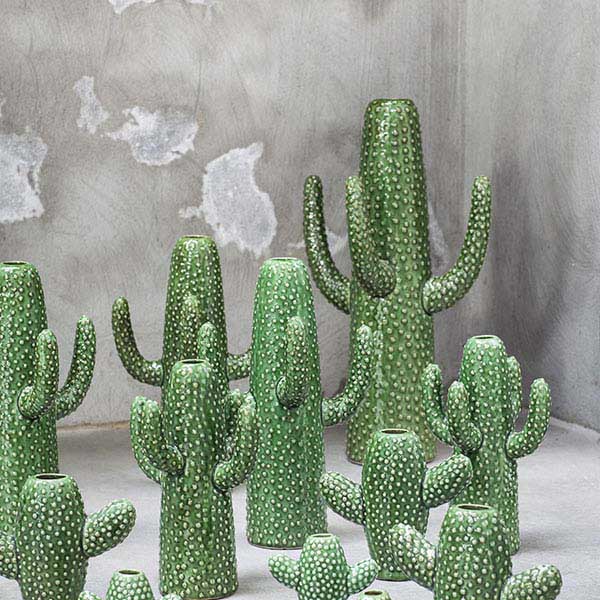 Кактус декоративный M;керамика;,H=29,L=18,5,B=16,5см;зелен.