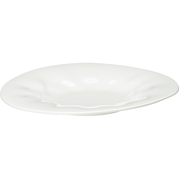 Тарелка «Фламенко»;фарфор;D=25см;белый