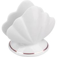 Салфетница «Елена»;фарфор;,L=85,B=25мм;белый,золотой