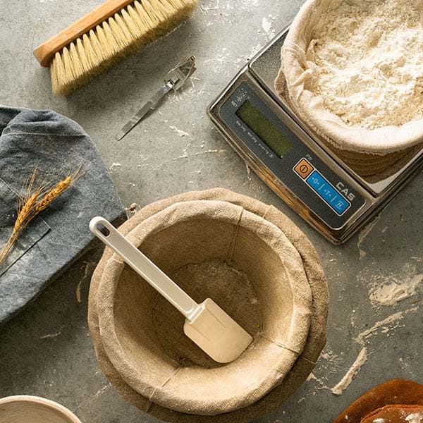 Щетка д/муки с шелковой щетиной;дерево;,L=32/21,B=5см;св. дерево