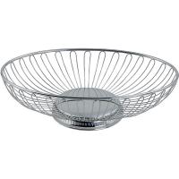 Ваза для фруктов овальная;сталь нерж.;,H=6,L=20,B=15см;металлич.