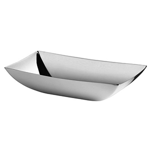 Корзина для хлеба «Линеа кью»;сталь нерж.;,H=51,L=240,B=120мм;металлич.