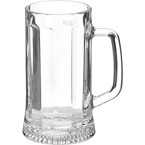 Кружка для пива «Ладья»;стекло;330мл;D=74,H=150мм;прозр.