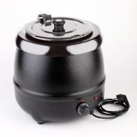 Мармит-супница;сталь нерж.;10л;D=32,H=42см;470вт;черный,металлич.