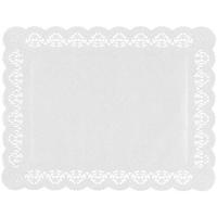 Настольные подкладки кружевные[100шт];бумага;,L=34,B=26см;белый
