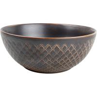 Салатник;фарфор;D=200,H=75мм;серый