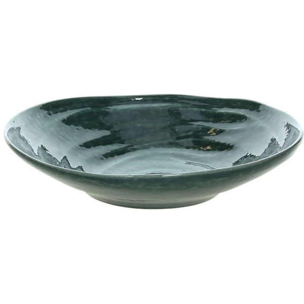 Тарелка глубокая «Органика Грин»;фарфор;,L=25,B=25см;зелен.