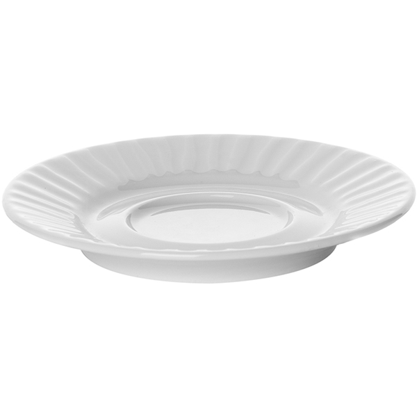 Блюдце «Нестор»;фарфор;D=120,H=15мм;белый