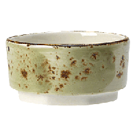 Соусник «Крафт Грин»;фарфор;55мл;D=65,H=30мм;зелен.