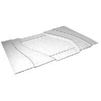 Блюдо сервировочное;стекло;,H=3,L=50см;прозр.